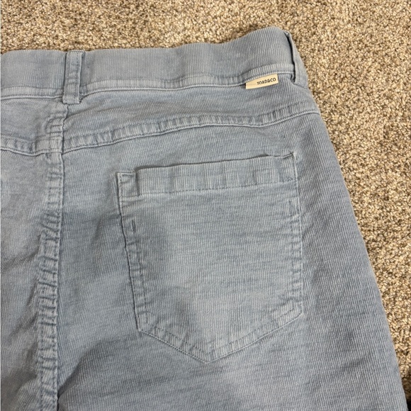 Toad & Co Pants Womens Size 4 Karuna Corduroy Light Blue Casual High Rise Cotton - Picture 2 of 11